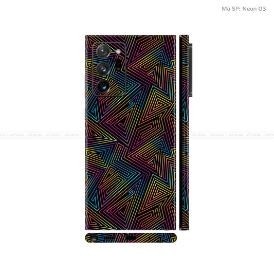 Dán Skin Galaxy Note 20 Series Vân Neon 03 | UVPT19