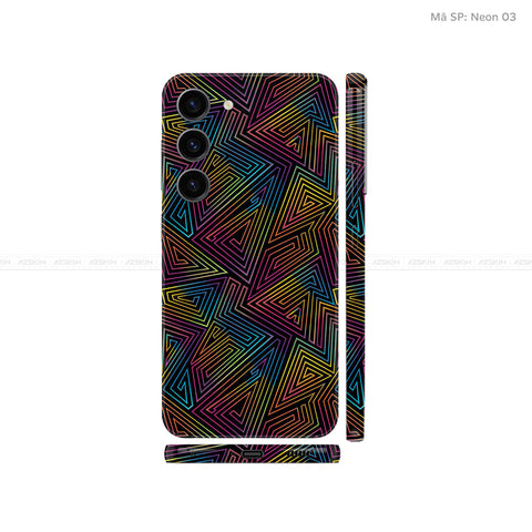 Dán Skin Galaxy S23 Series Vân Nổi Neon 03 | UVPT19