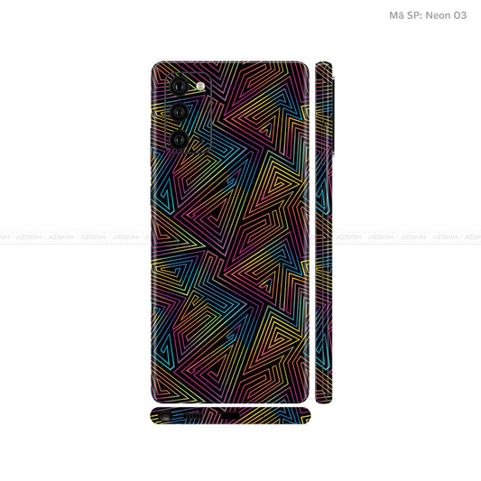 Dán Skin Galaxy Note 20 Series Vân Neon 03 | UVPT19