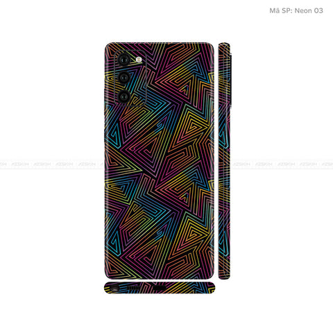 Dán Skin Galaxy Note 20 Series Vân Neon 03 | UVPT19