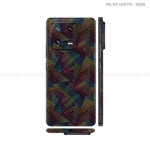 Dán Skin Xiaomi 13 Series Vân Nổi Họa Tiết Neon 03 | UVPT19