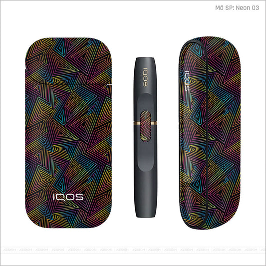 Dán Skin IQOS Vân Neon 03 | UVPT19