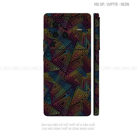 Dán Skin Vivo X Series Vân Neon 03 | UVPT19