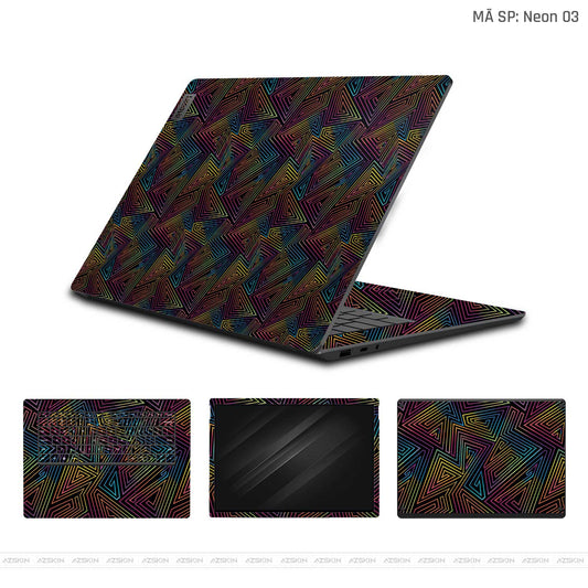 Dán Skin Laptop Lenovo Vân Nổi Neon 03 | UVPT19