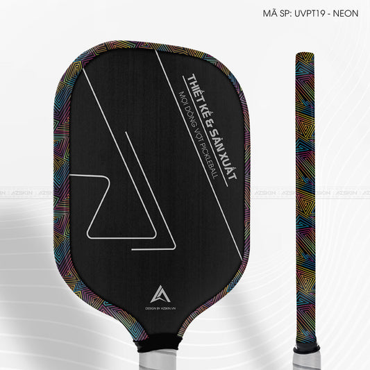 Miếng Dán Viền Vợt Pickleball Skin Vân Nổi Neon 03 | UVPT19