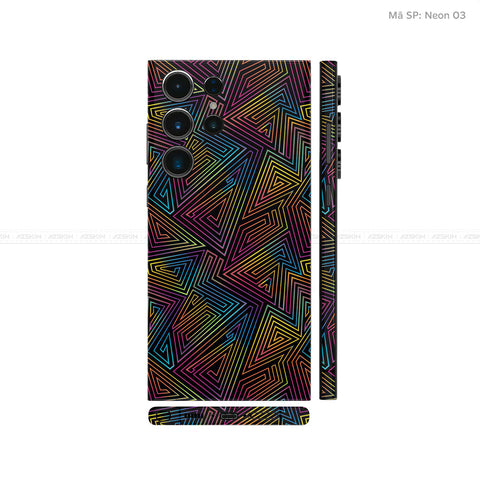 Dán Skin Galaxy S23 Series Vân Nổi Neon 03 | UVPT19