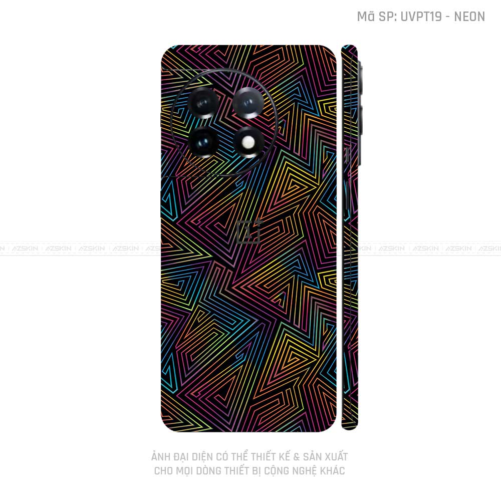 Dán Skin Oneplus 11 Series Vân Neon 03 | UVPT19