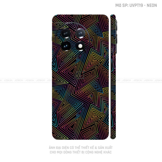 Dán Skin Oneplus 11 Series Vân Neon 03 | UVPT19