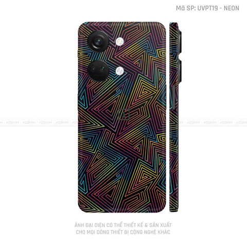 Dán Skin Oneplus Nord Series Vân Neon 03 | UVPT19