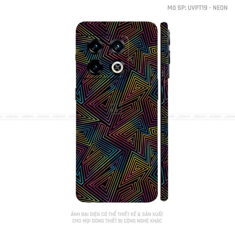 Dán Skin Oneplus 10 Series Vân Pattern Neon 03 | UVPT19