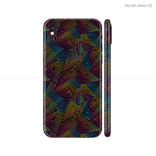 Dán Skin 3M IPhone X Series Vân Nổi Neon 03 | UVPT19