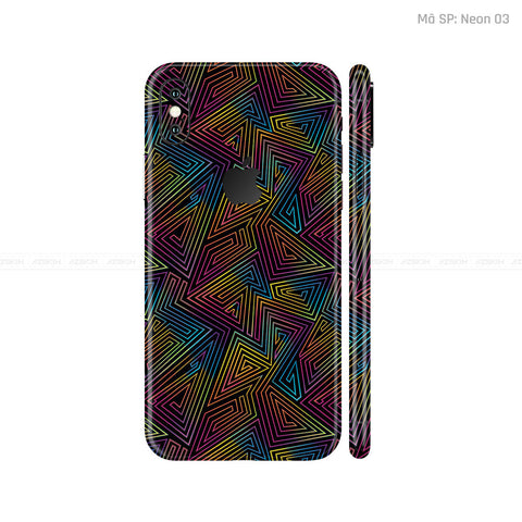 Dán Skin 3M IPhone X Series Vân Nổi Neon 03 | UVPT19