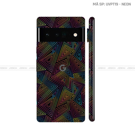 Dán Skin Google Pixel 6 Series Vân Neon 03 | UVPT19