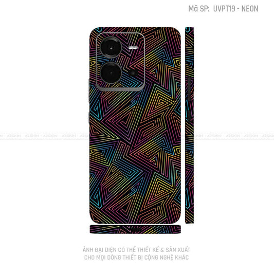 Dán Skin Vivo V Series Vân Neon 03 | UVPT19