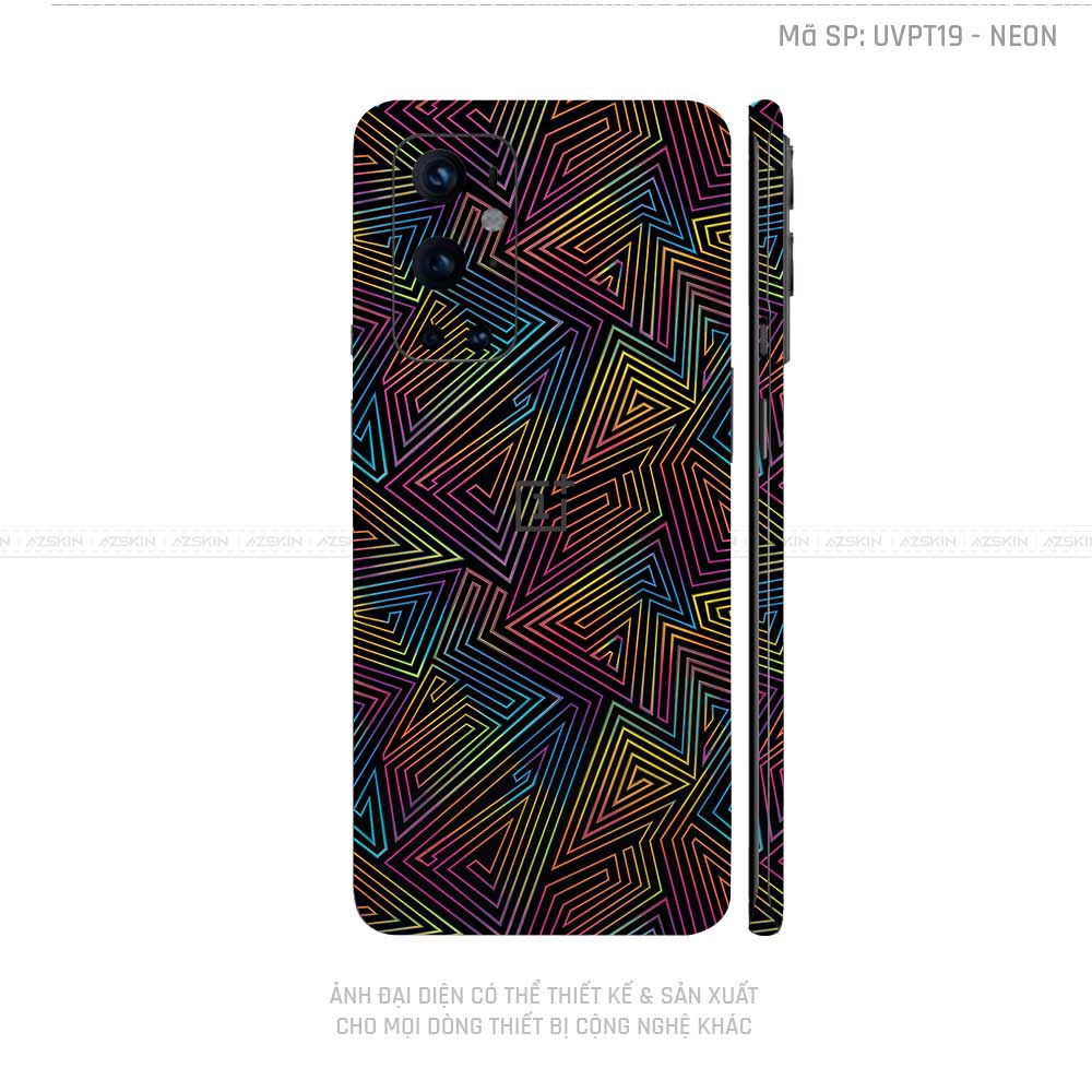 Dán Skin Oneplus 8/9 Series Vân Neon 03 | UVPT19