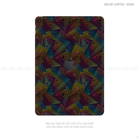 Dán Skin IPad Gen Series Vân Neon 03 | UVPT19