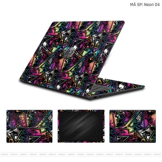 Dán Skin Laptop HP Vân Nổi Neon 04 | UVPT19