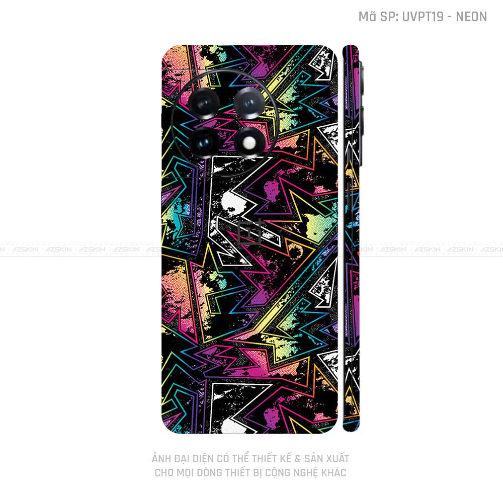 Dán Skin Oneplus Ace Series Vân Neon 04 | UVPT19