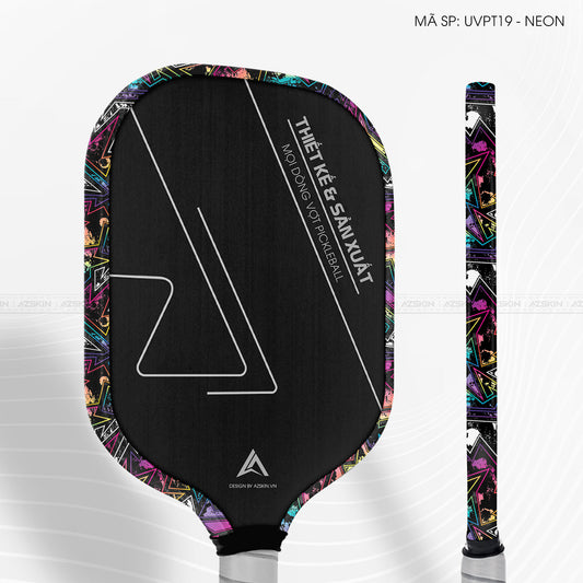 Miếng Dán Viền Vợt Pickleball Skin Vân Nổi Neon 04 | UVPT19