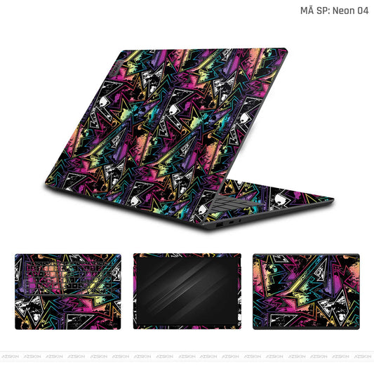 Dán Skin Laptop Lenovo Vân Nổi Neon 04 | UVPT19