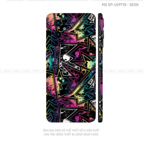 Dán Skin Oneplus 8/9 Series Vân Neon 04 | UVPT19