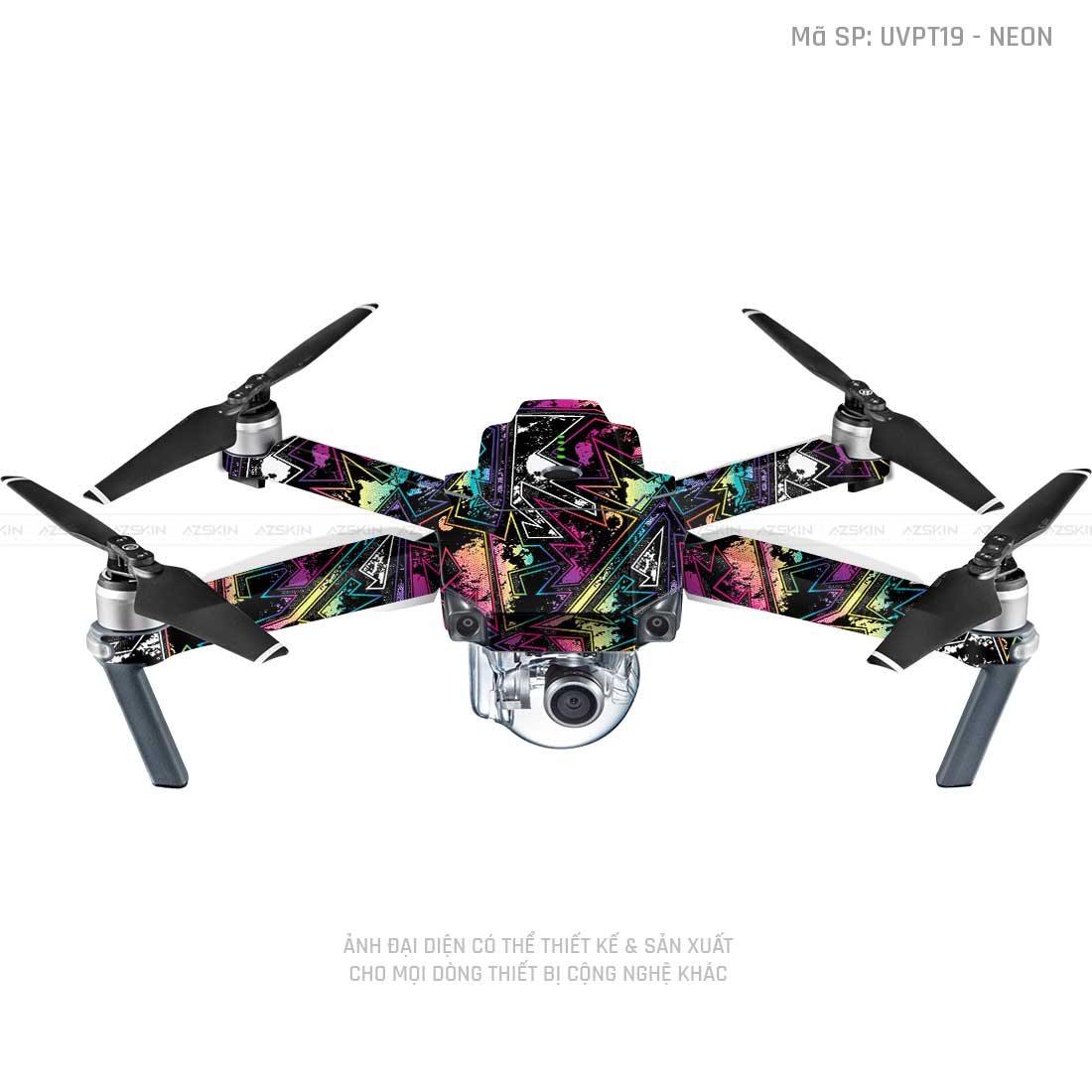Dán Skin Flycam Vân Nổi Neon 04 | UVPT19