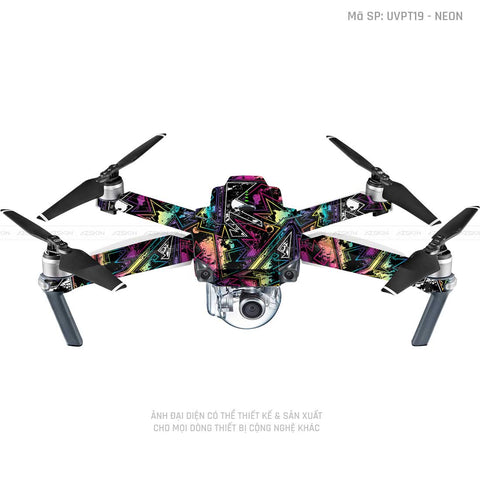 Dán Skin Flycam Vân Nổi Neon 04 | UVPT19