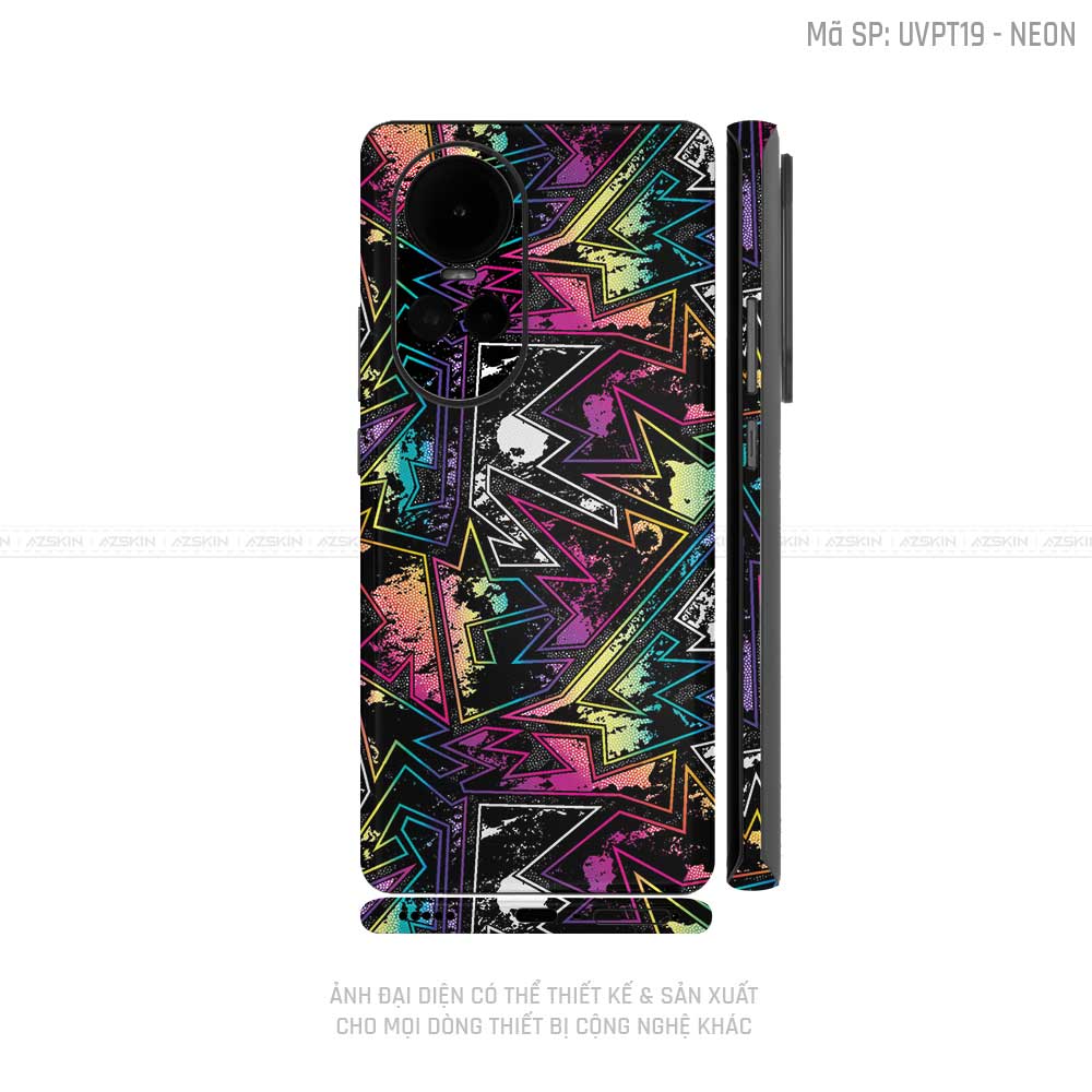 Dán Skin Điện Thoại OPPO Reno Series Vân Neon 04 | UVPT19