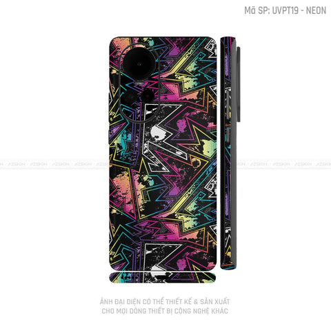 Dán Skin Điện Thoại OPPO Reno Series Vân Neon 04 | UVPT19