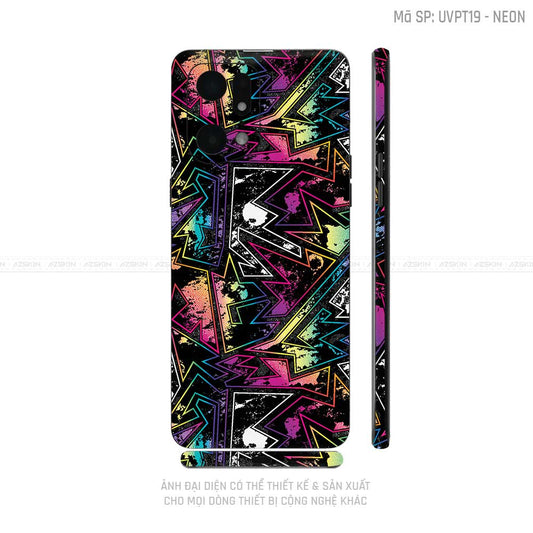 Miếng Dán Skin Điện Thoại OPPO Find X Series Vân Neon 04 | UVPT19