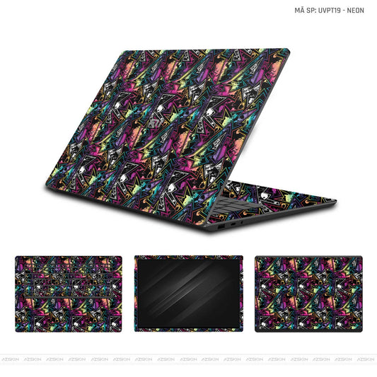 Dán Skin Laptop Xiaomi Vân Nổi Neon 04 | UVPT19