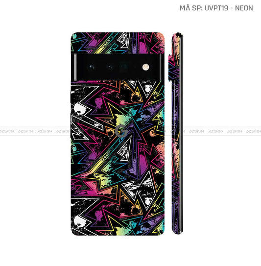 Dán Skin Google Pixel 6 Series Vân Neon 04 | UVPT19
