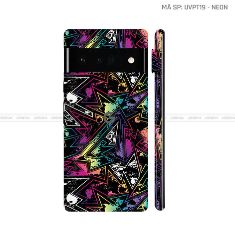 Dán Skin Google Pixel 6 Series Vân Neon 04 | UVPT19