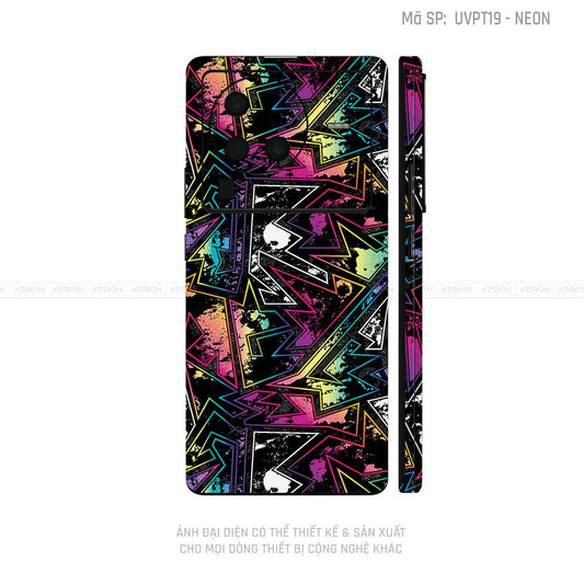 Dán Skin Vivo X Series Vân Neon 04 | UVPT19
