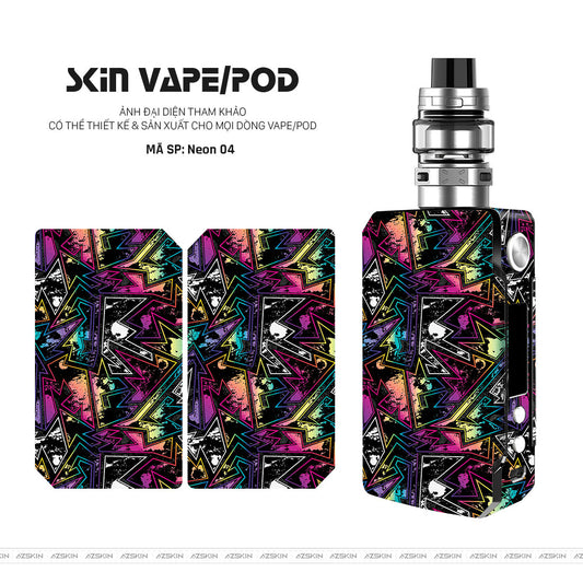 Dán Skin Vape Vân Neon 04 | UVPT19