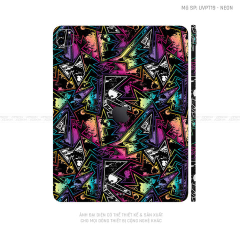 Dán Skin IPad Pro Series Vân Nổi Neon 04 | UVPT19
