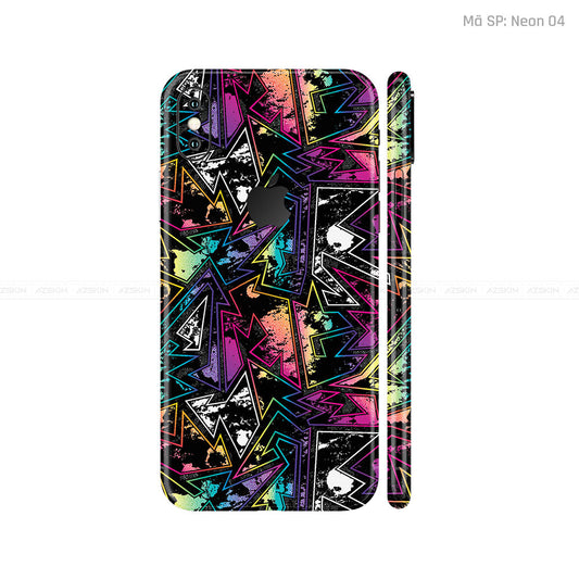 Dán Skin 3M IPhone X Series Vân Nổi Neon 04 | UVPT19