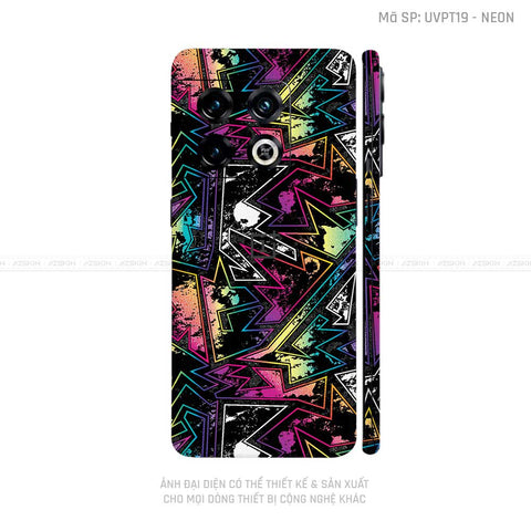 Dán Skin Oneplus 10 Series Vân Pattern Neon 04 | UVPT19