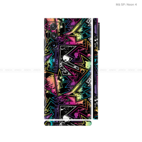 Dán Skin Galaxy Note 20 Series Vân Neon 04 | UVPT19