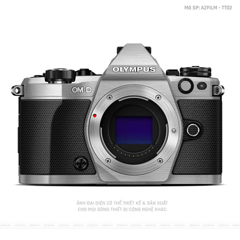 Dán Skin Máy Ảnh Olympus Vân Xước Titan Bạc | AZFILM - TT02