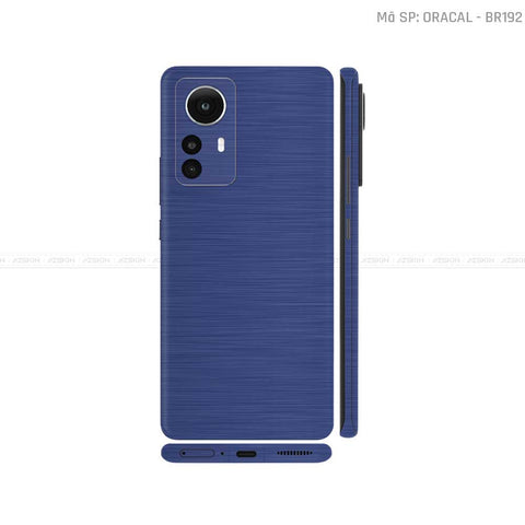 Dán Skin Xiaomi 12 Series Màu Xanh Xước | BR192