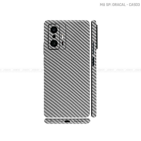 Dán Skin Xiaomi 11 Series Màu Xám Carbon | CA933
