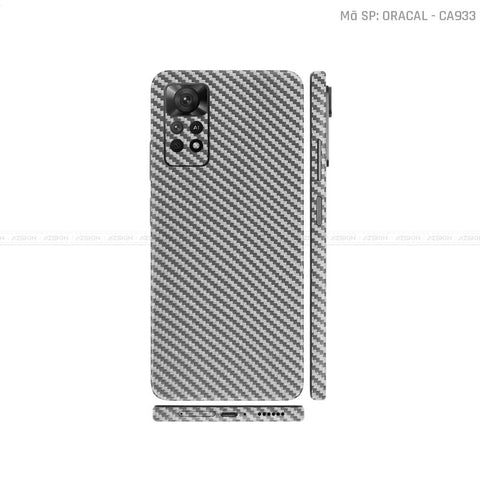 Dán Skin Xiaomi Redmi Note 11 Series Màu Carbon Xám | CA933