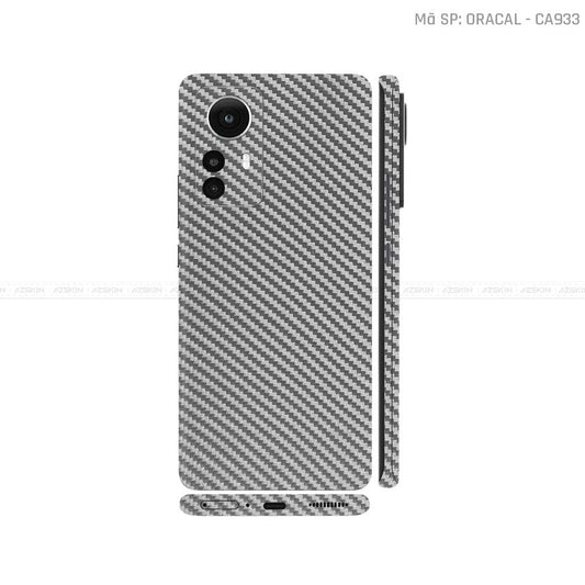 Dán Skin Xiaomi 12 Series Màu Xám Carbon | CA933