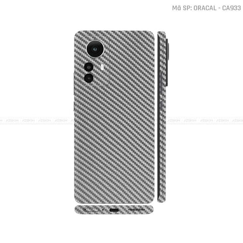 Dán Skin Xiaomi 12 Series Màu Xám Carbon | CA933