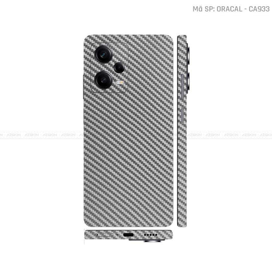 Dán Skin Xiaomi Redmi Note 12 Series Xám Carbon | CA933