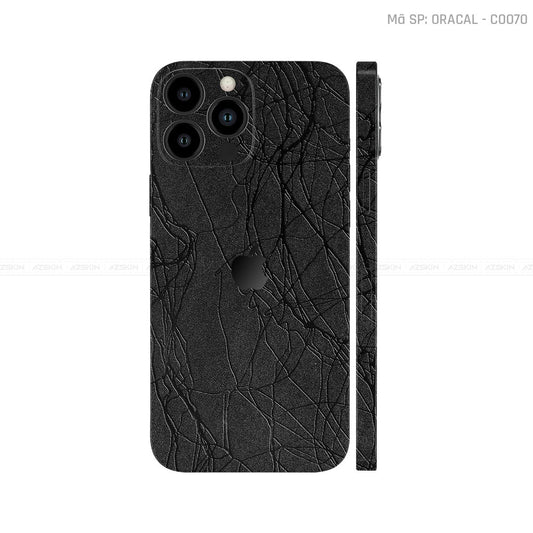 Dán Skin IPhone 12 Series Vân Cocoon Black | CO070