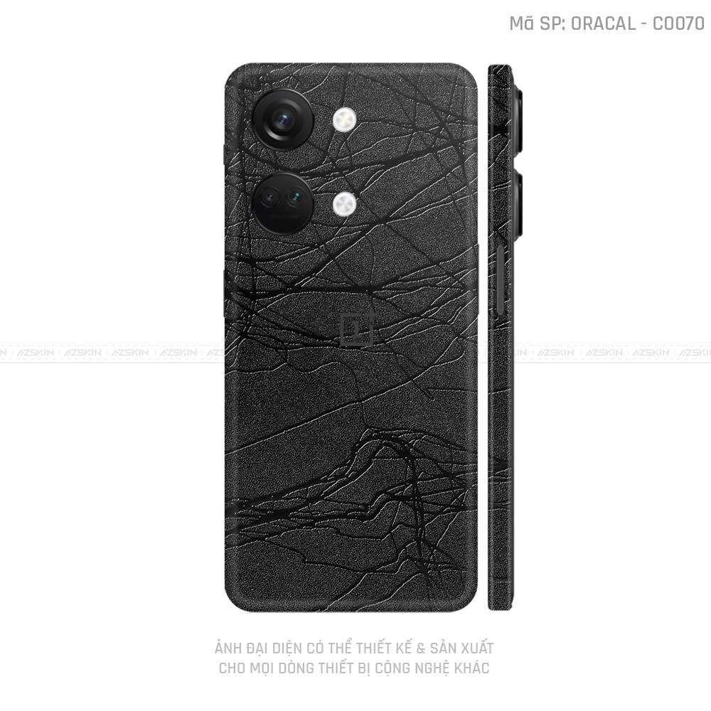 Dán Skin Oneplus Nord Series Vân Cocoon Black | CO070