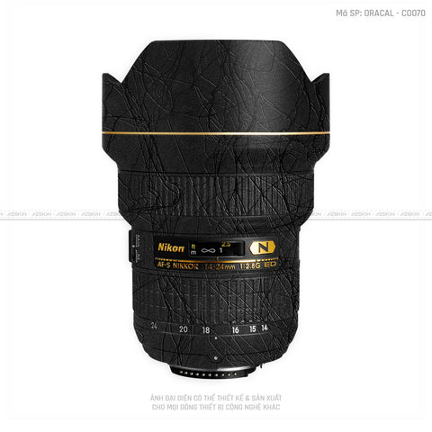 Dán Skin Ống Kính Nikon Vân Cocoon Black