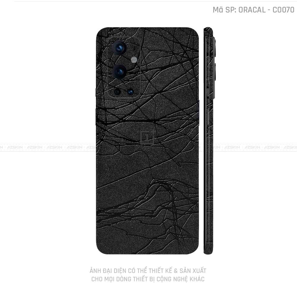 Dán Skin 3M/Oracal Oneplus 8/9 Series Vân Cocoon Black | CO070